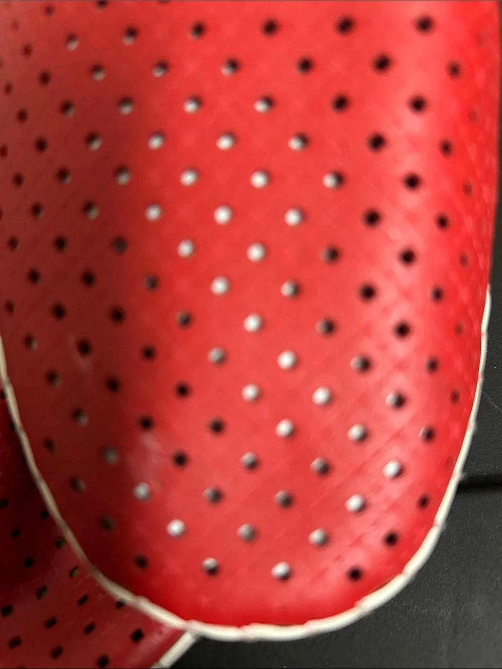 easy street Red Perforated Slip-On Loafers